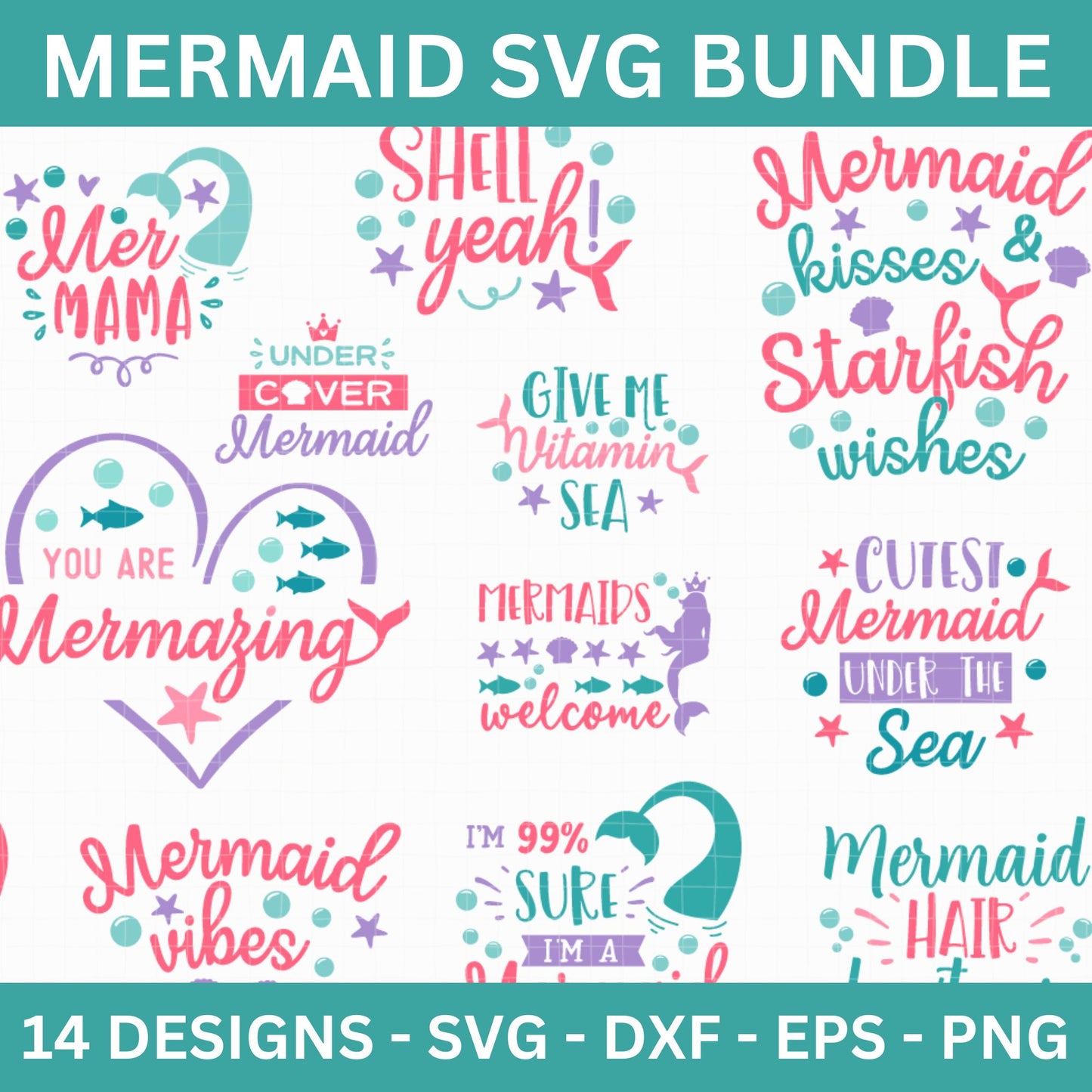 Mermaid SVG Bundle - Craft House SVG