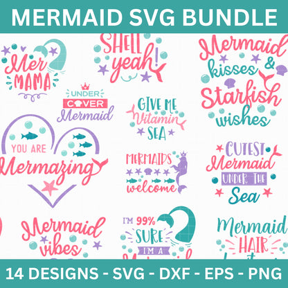 Mermaid SVG Bundle - Craft House SVG