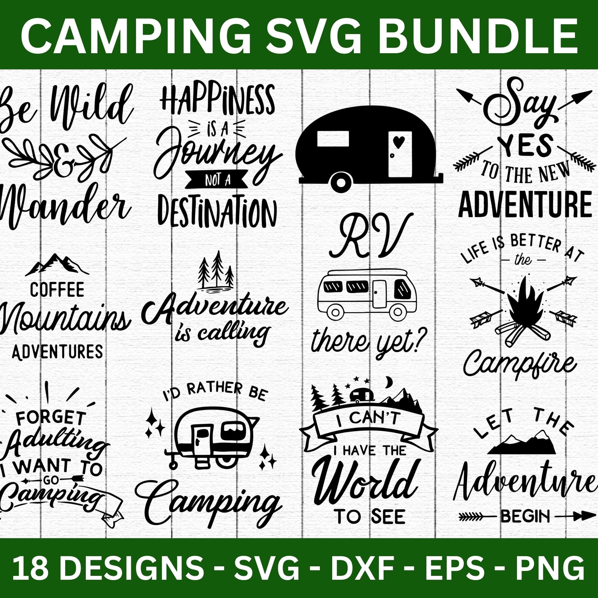 Camping SVG Bundle - Craft House SVG