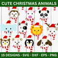 Cute Christmas Animals SVG Bundle - Craft House SVG