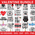 Valentine's Day SVG Bundle - 50 Designs - Craft House SVG