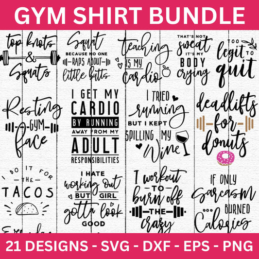 Gym SVG Bundle - Craft House SVG