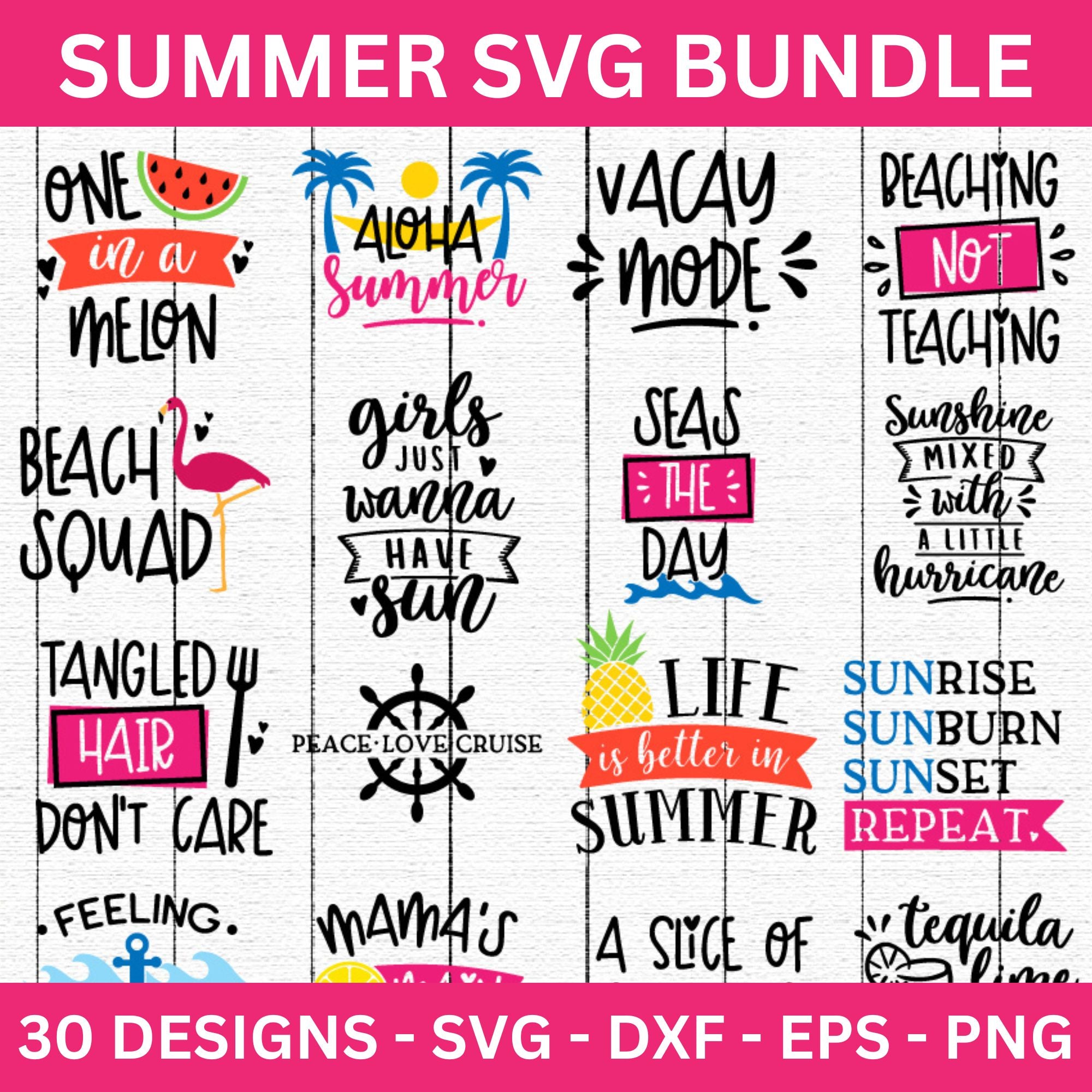 Summer SVG Bundle - Craft House SVG