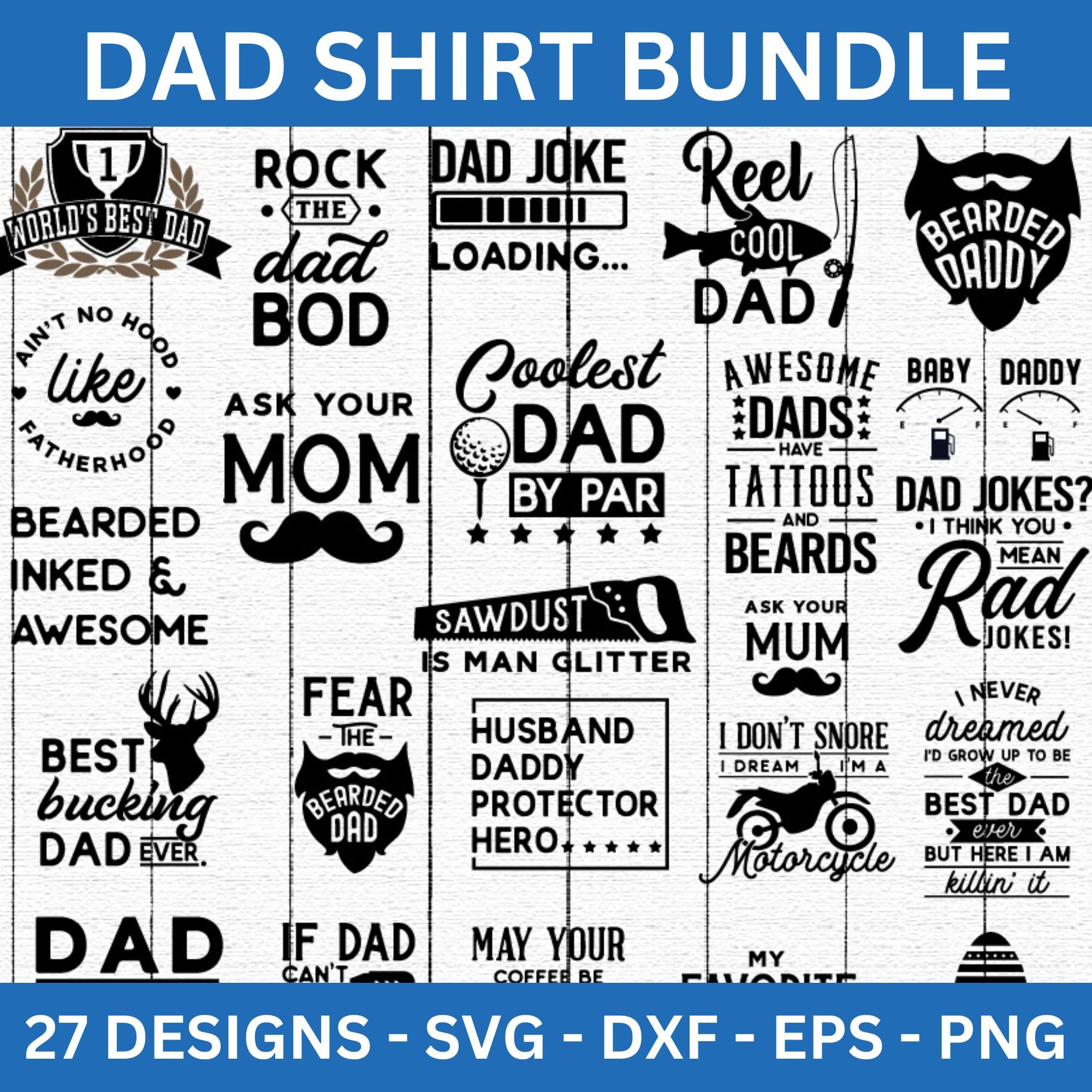 Dad Shirt SVG Bundle - Craft House SVG