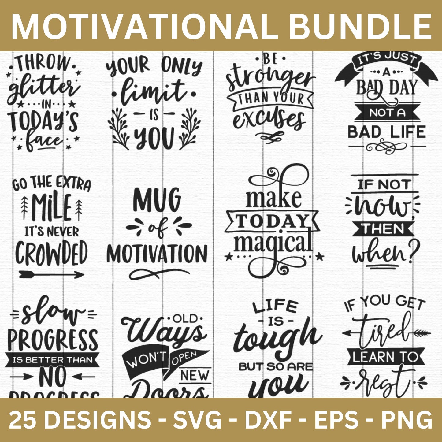 Motivational SVG Bundle