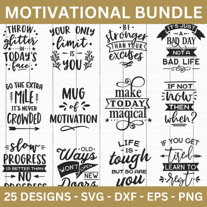 Motivational SVG Bundle - Craft House SVG