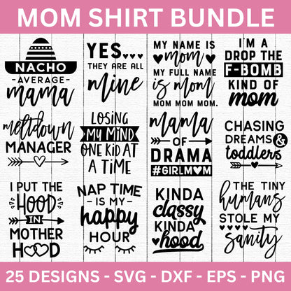 Mom's Shirt SVG Bundle - Craft House SVG
