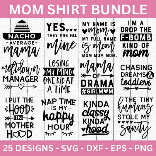 Mom's Shirt SVG Bundle - Craft House SVG
