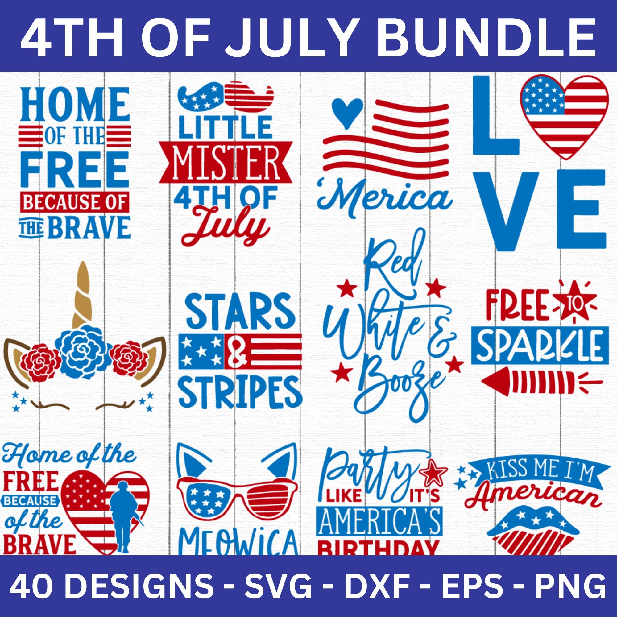 4th of July SVG Bundle - Craft House SVG