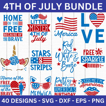 4th of July SVG Bundle - Craft House SVG