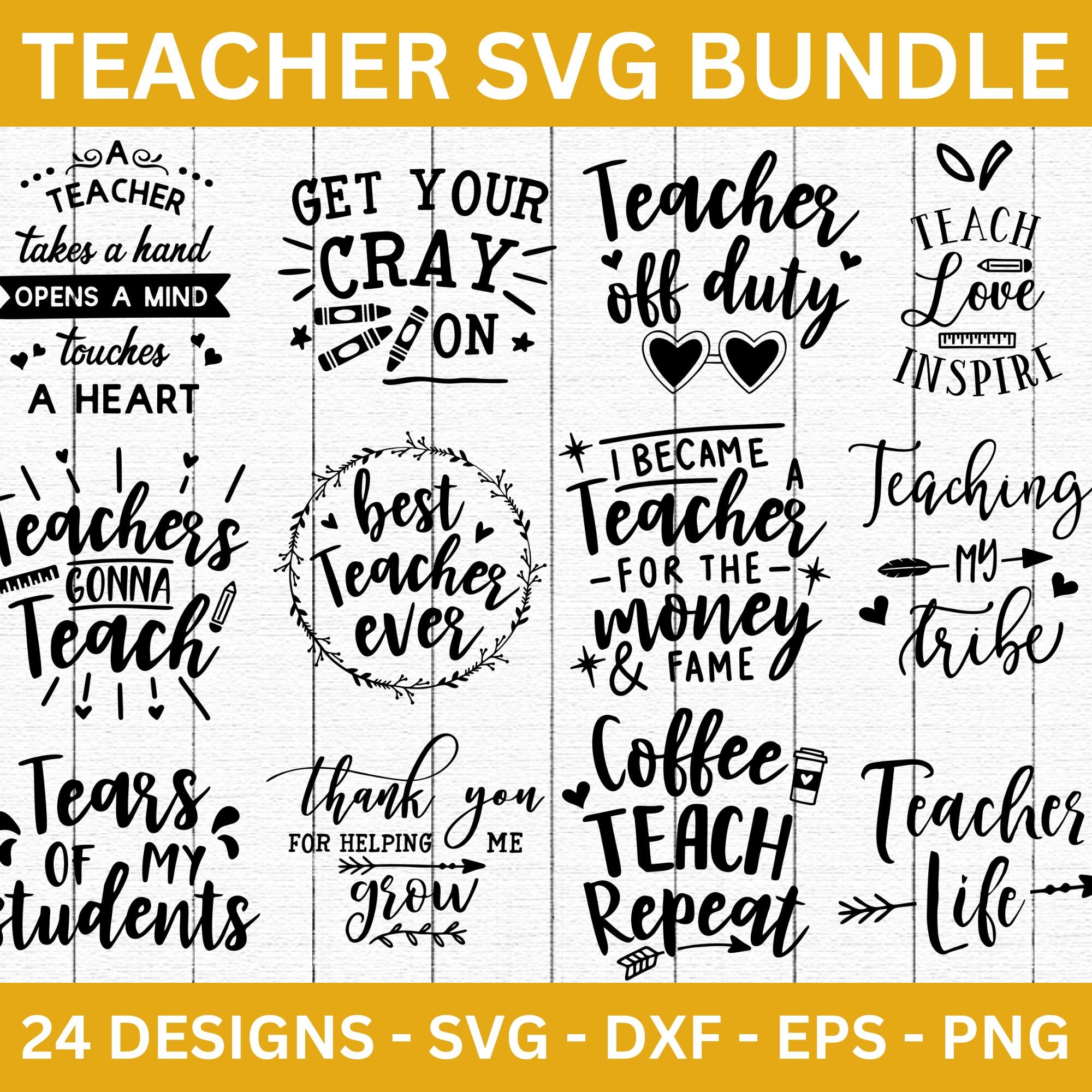 Teacher SVG Bundle - Craft House SVG