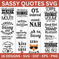 Sassy Quotes SVG Bundle - Craft House SVG