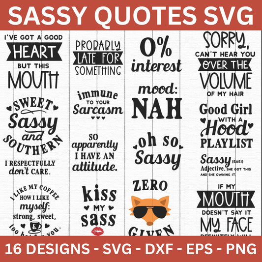 Sassy Quotes SVG Bundle - Craft House SVG