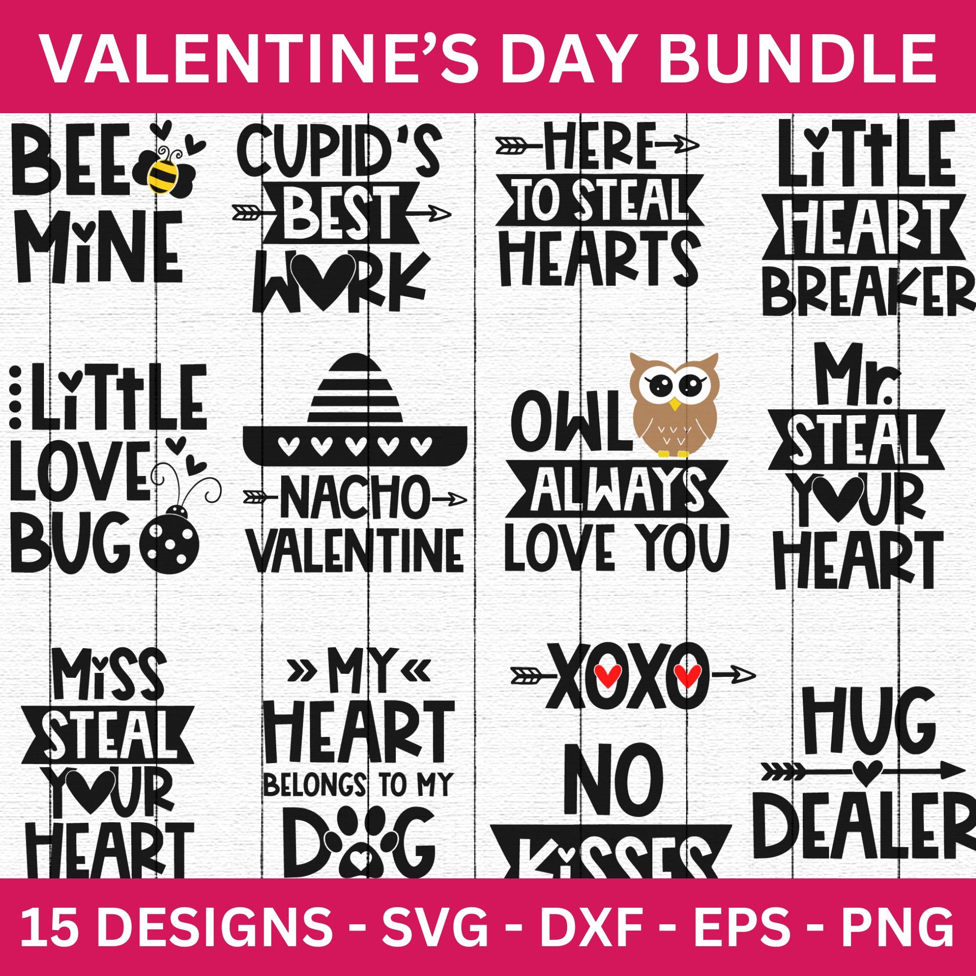 Valentine's Day SVG Bundle