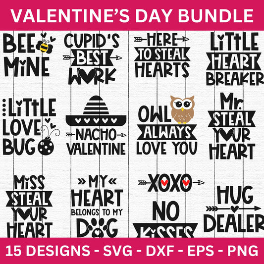 Valentine's Day SVG Bundle - Craft House SVG