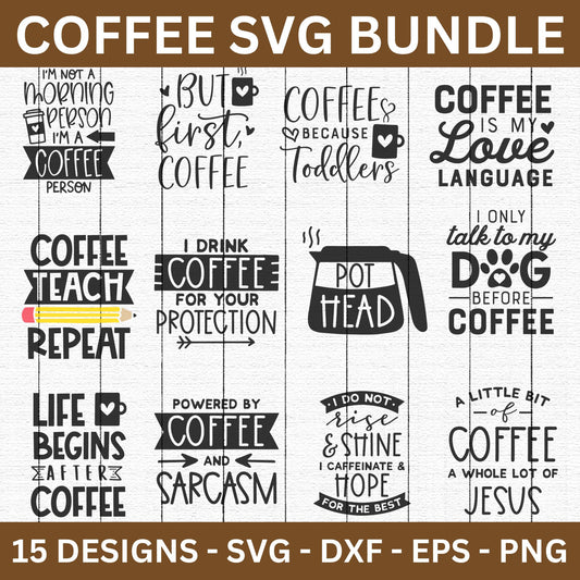 Coffee SVG Bundle - Craft House SVG