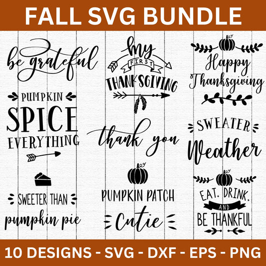 Fall SVG Bundle - Craft House SVG