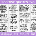 Positive Quotes SVG Bundle - Craft House SVG