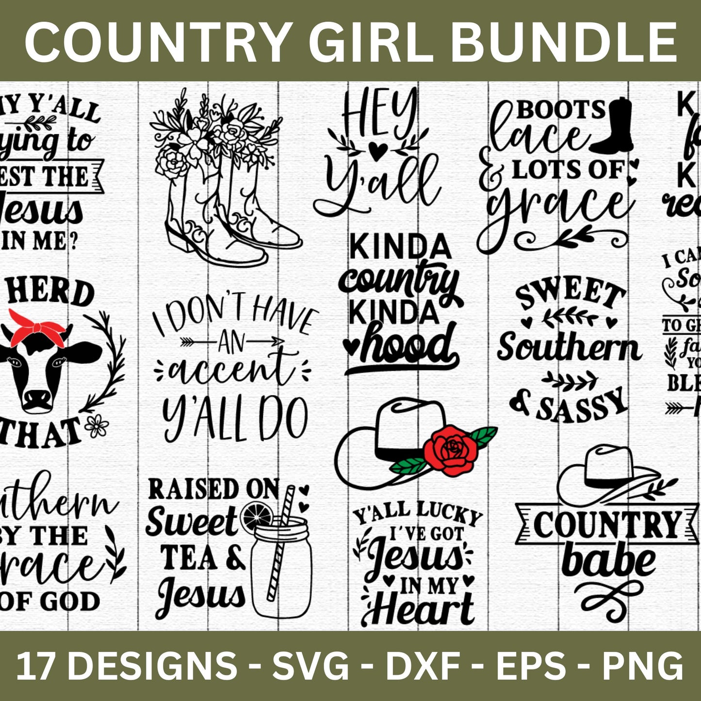 Country Girl SVG Bundle - Craft House SVG