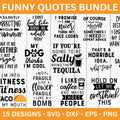 Funny Quotes SVG Bundle - Craft House SVG