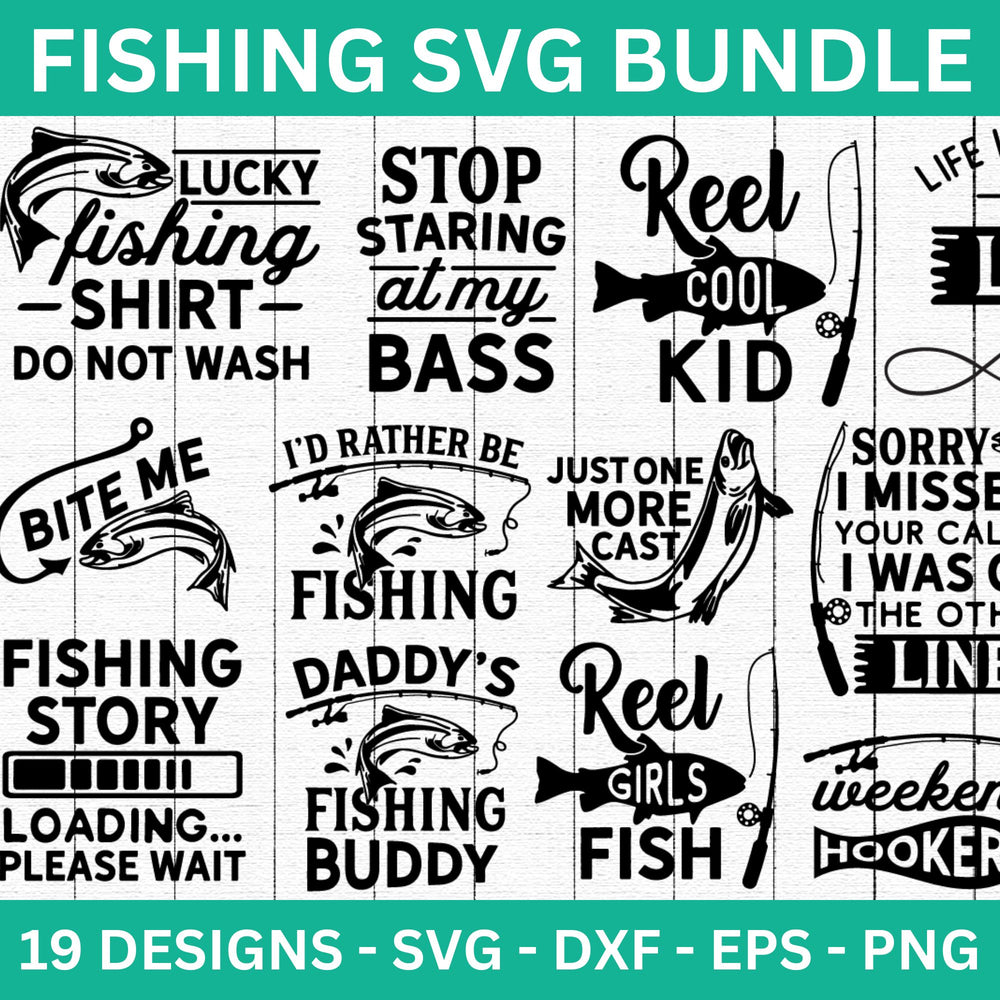 Fishing SVG Bundle | MB78 - Craft House SVG