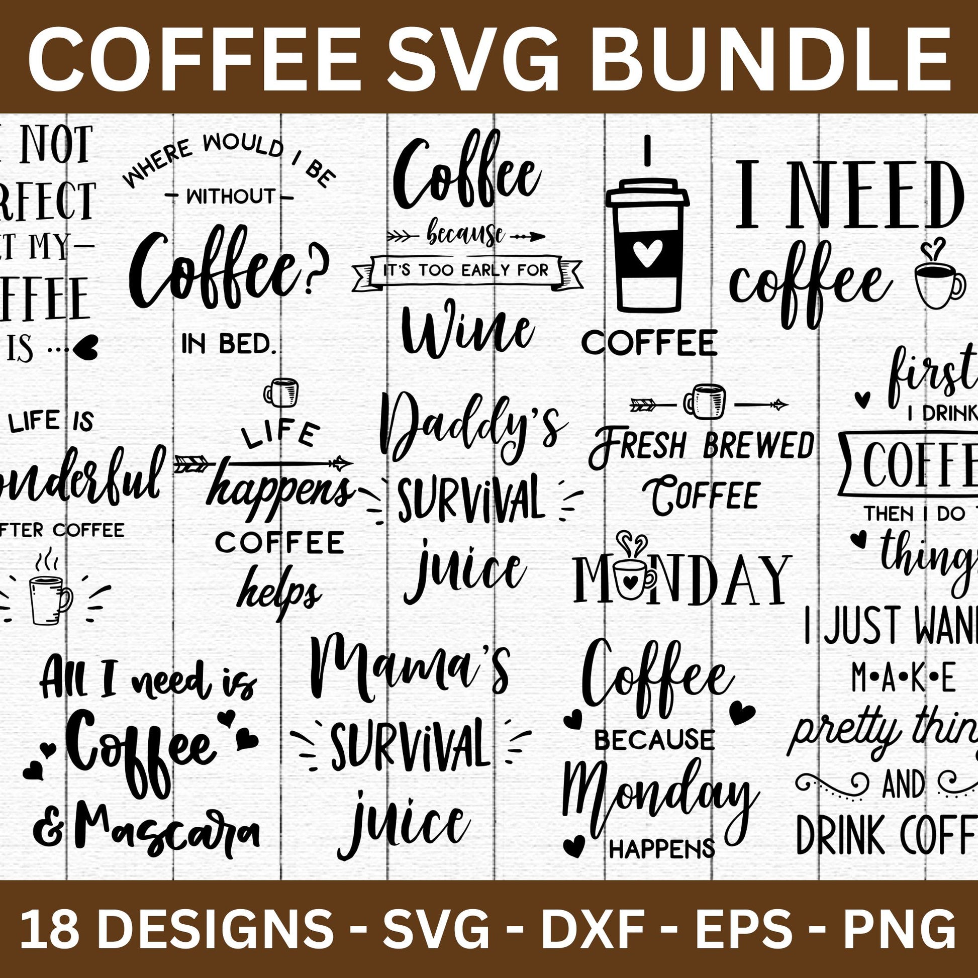 Coffee SVG Bundle - Craft House SVG