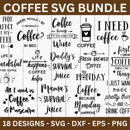 Coffee SVG Bundle - Craft House SVG