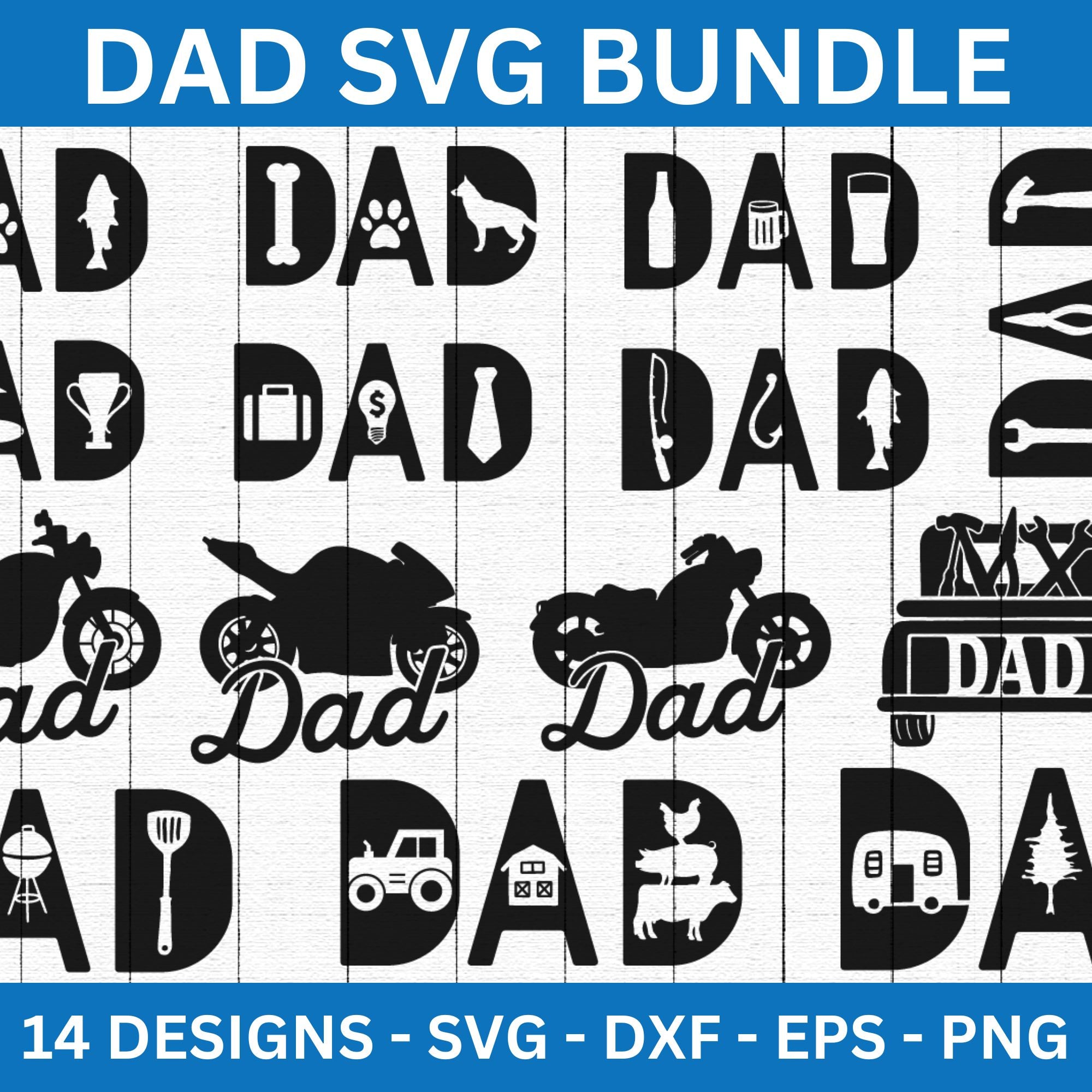 Dad SVG Bundle - Craft House SVG