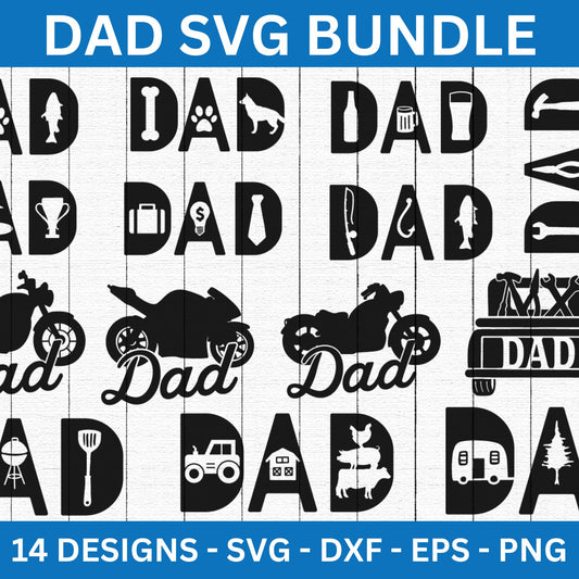 Dad SVG Bundle - Craft House SVG