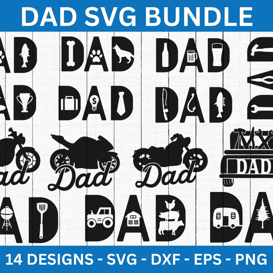 Dad SVG Bundle - Craft House SVG