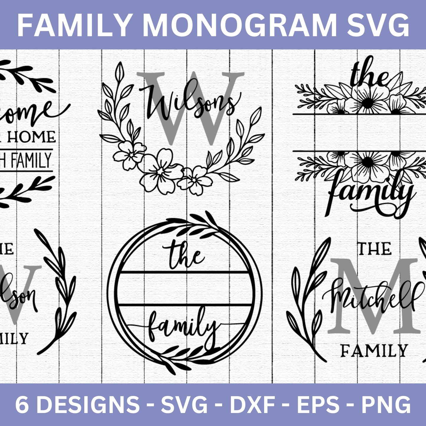 Family Name Sign SVG Bundle - Craft House SVG