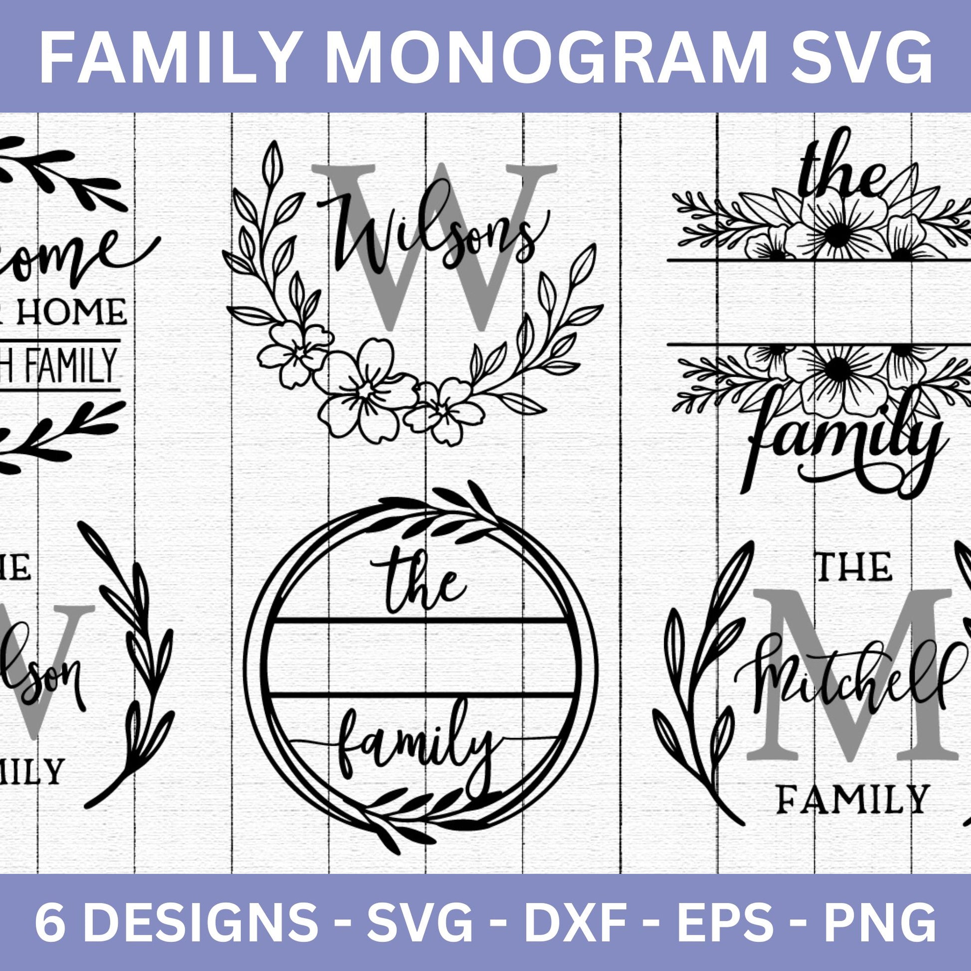 Family Name Sign SVG Bundle - Craft House SVG