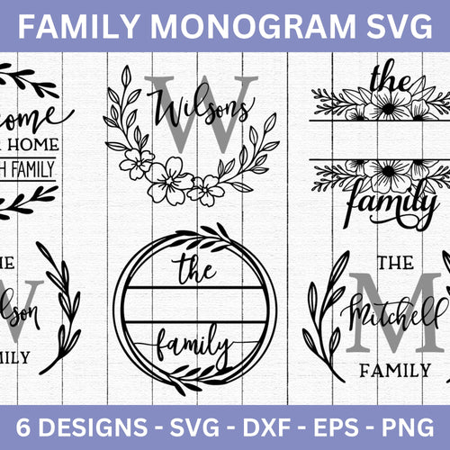 Family Name Sign Svg Bundle - Craft House Svg