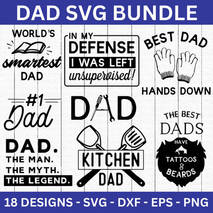 Dad Life SVG Bundle - Craft House SVG