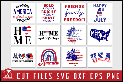 4th of July Shirt SVG Bundle
