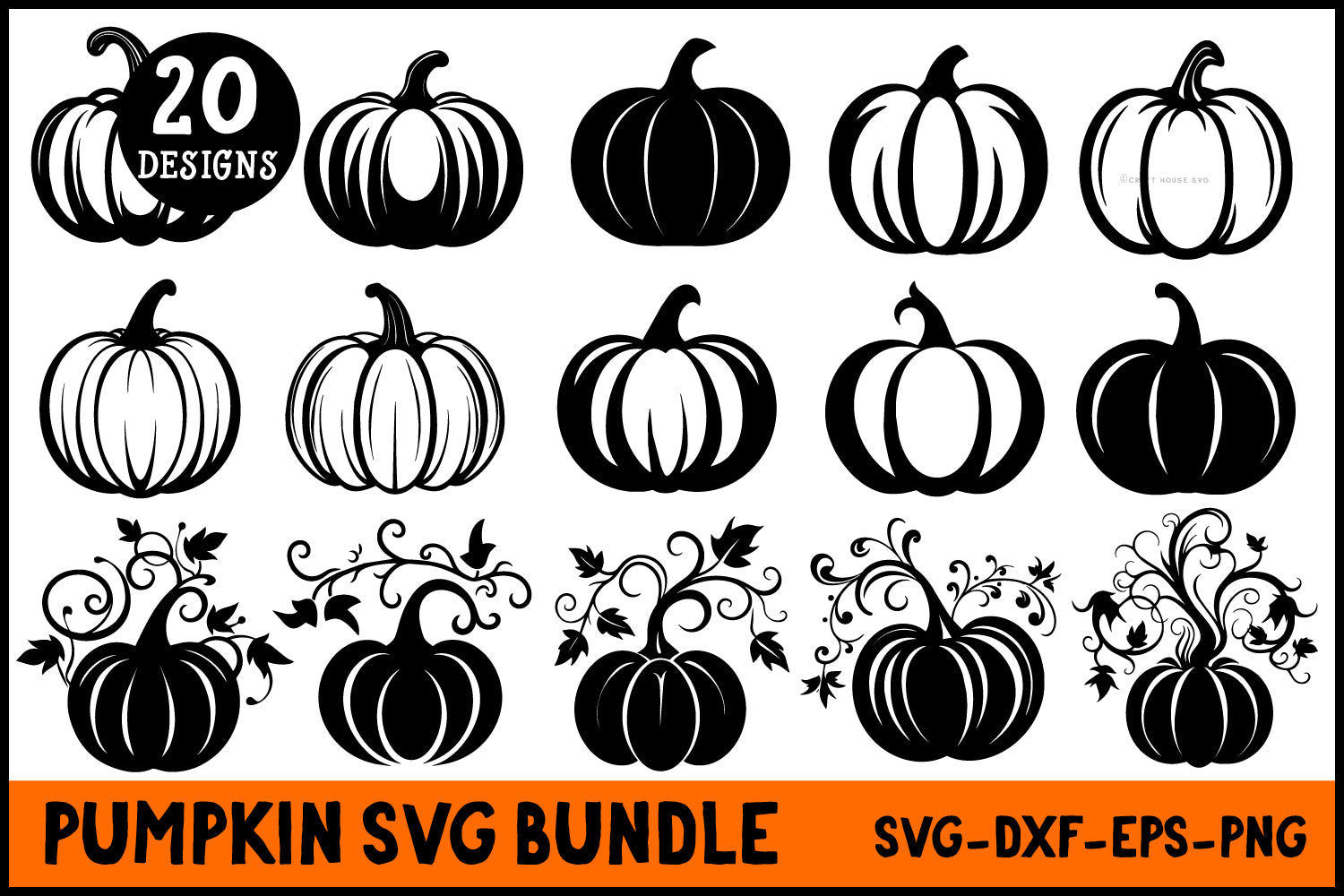 Pumpkin SVG Bundle Fall Thanksgiving Bundle
