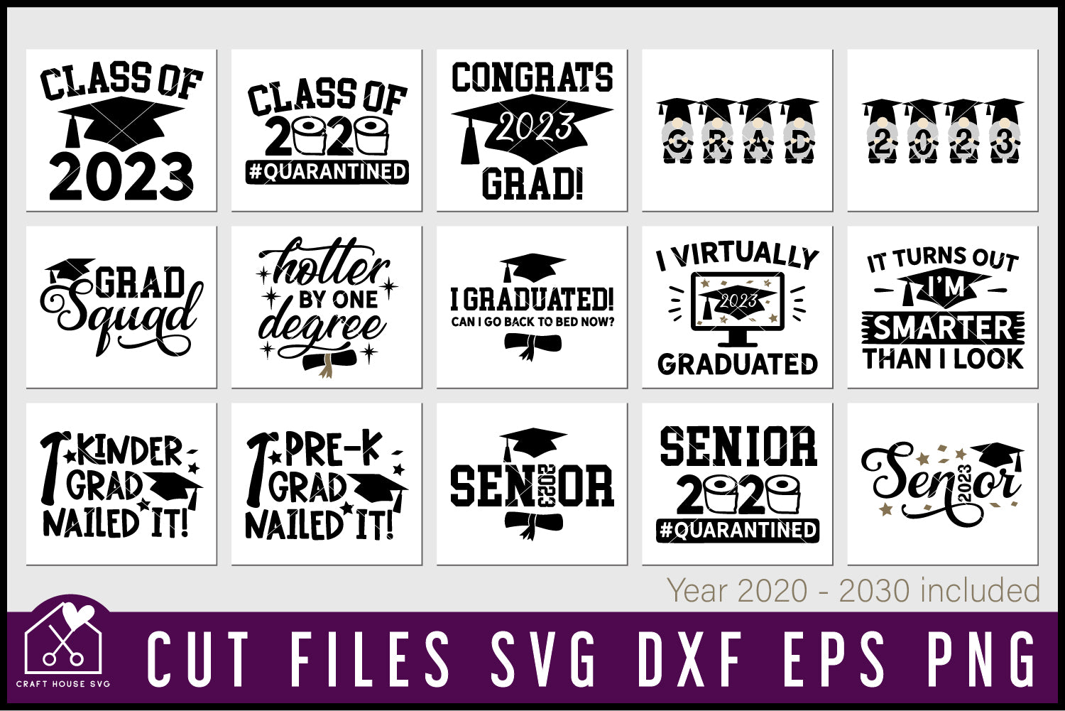 Graduation SVG Bundle - Craft House SVG