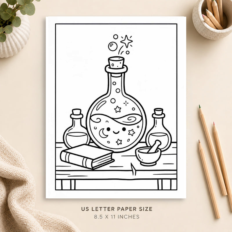 Magic Potion Coloring Page 5