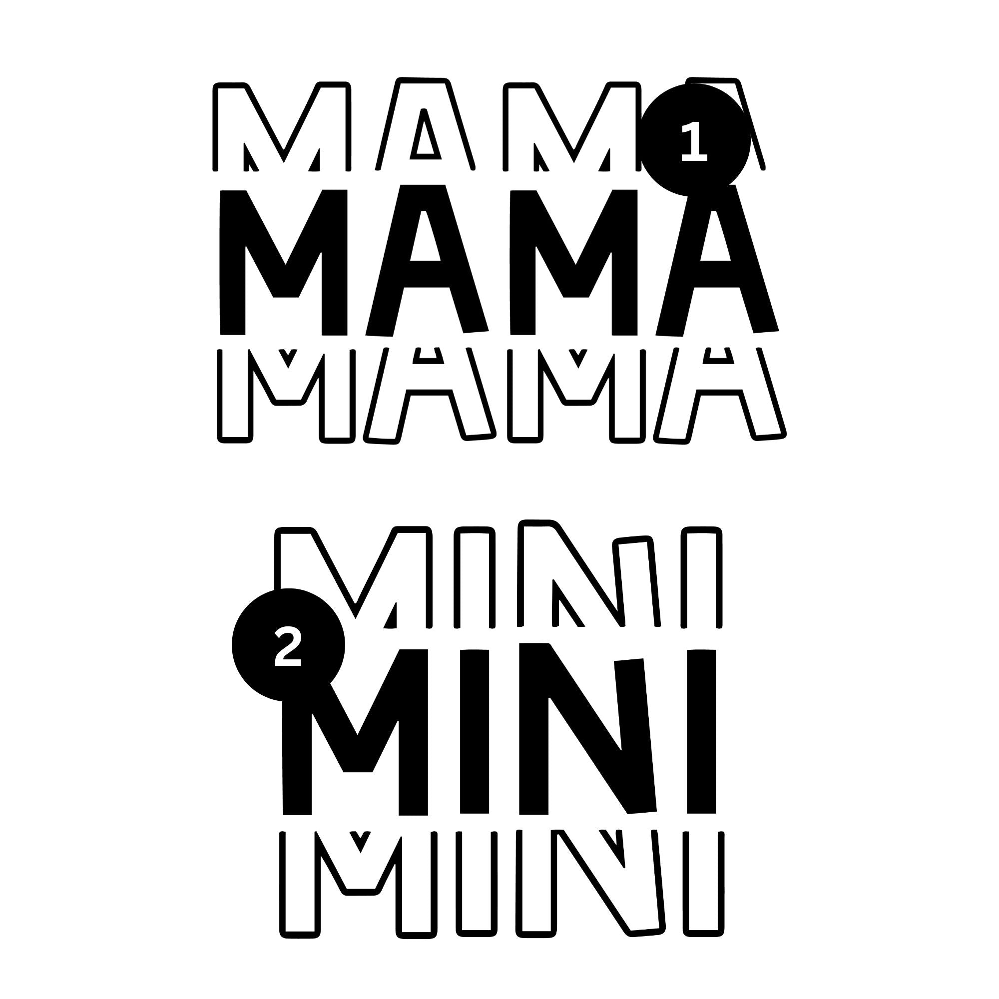 Mama Mini Mommy and Me SVG