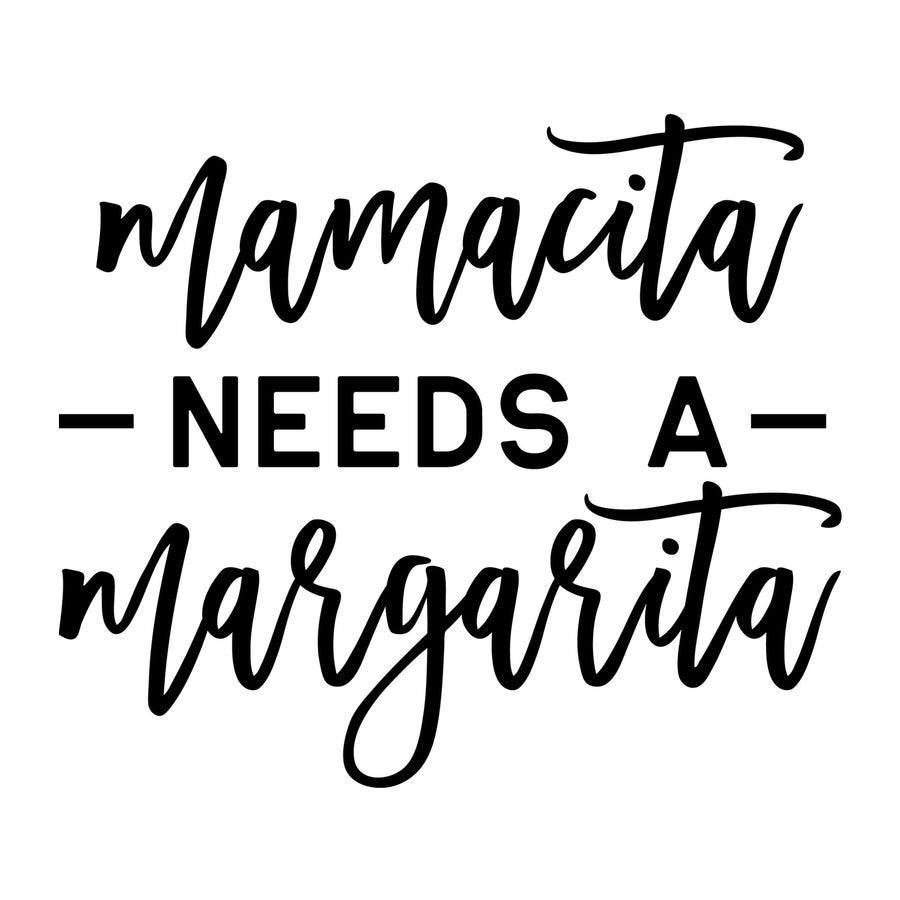 Mamacita Needs a Margarita SVG for Cricut, Silhouette, laser cutting, vinyl, sublimation, mom shirts, decals, mugs, and DIY craft projects.