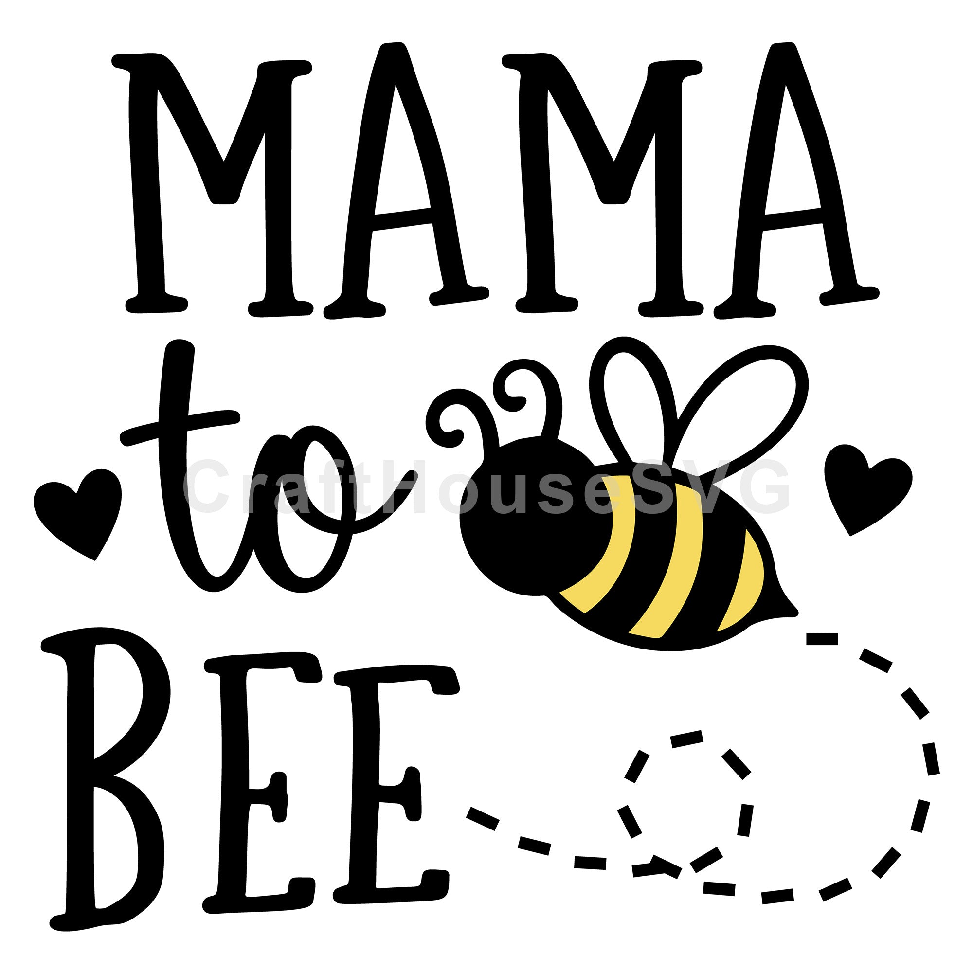 Mama To Bee SVG Pregnancy Announcement