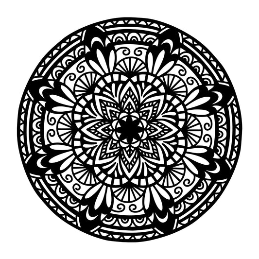 Mandala SVG mandala SVG design for Cricut, Silhouette, laser cutting, vinyl, sublimation, decals, shirts, and DIY craft projects.