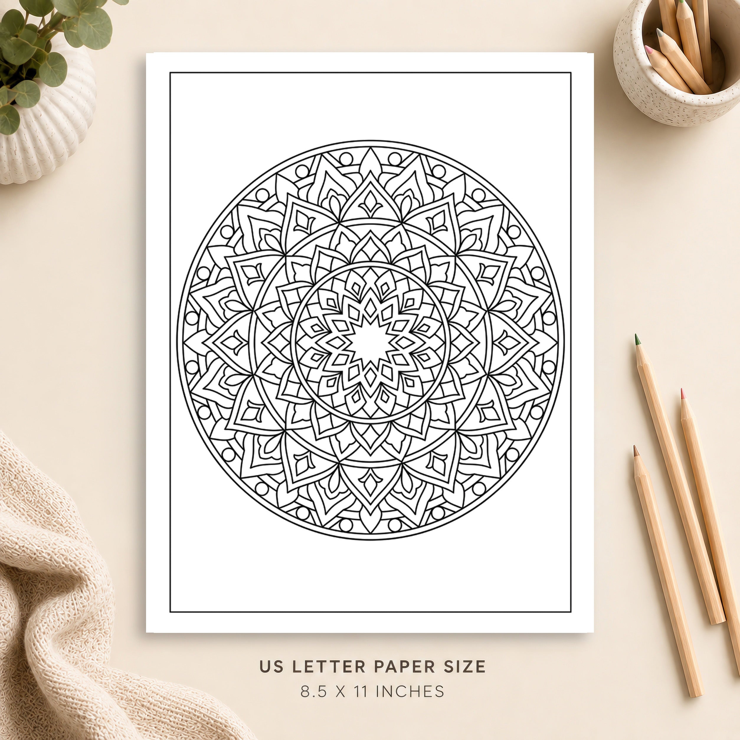 Mandala Coloring Page