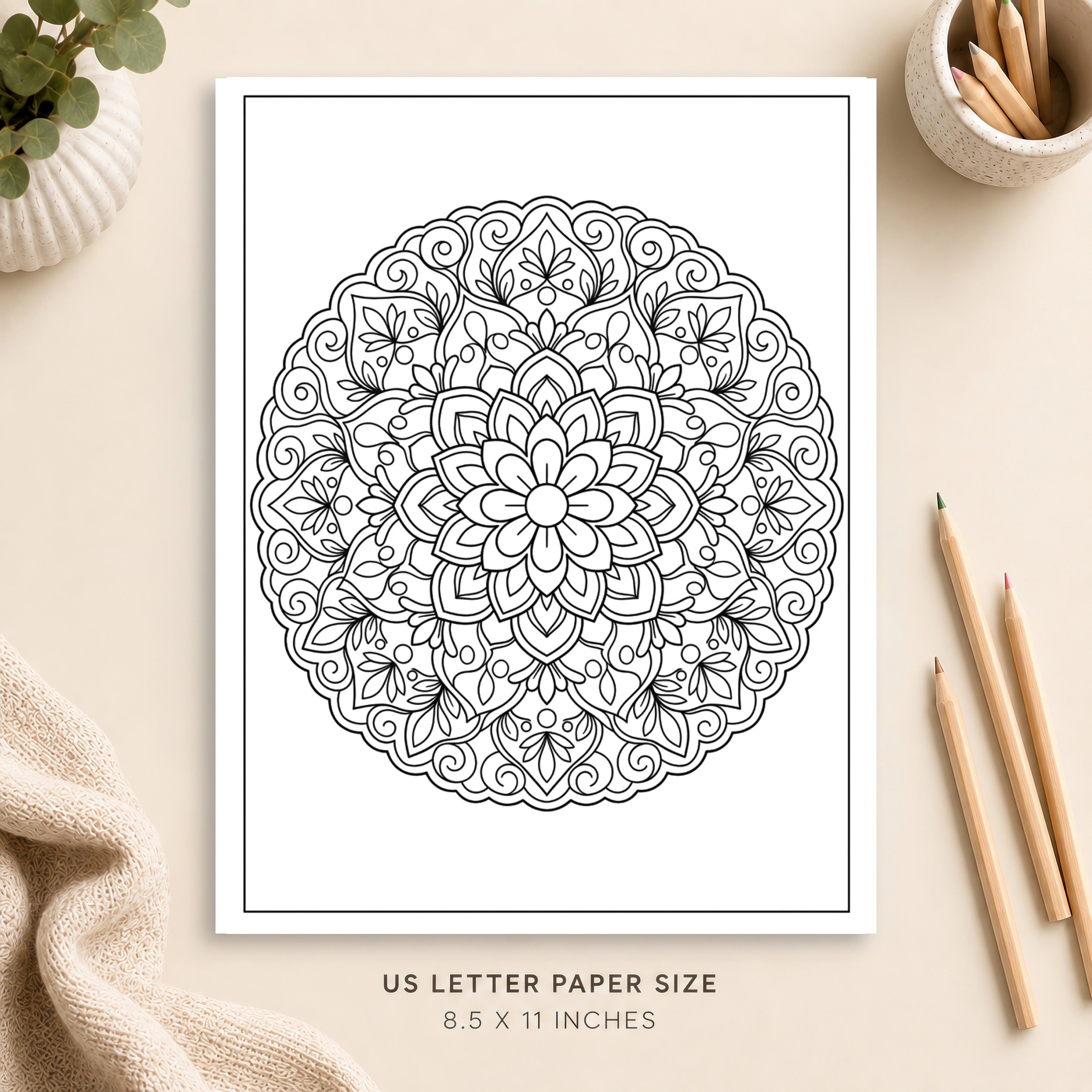 Mandala Coloring Page