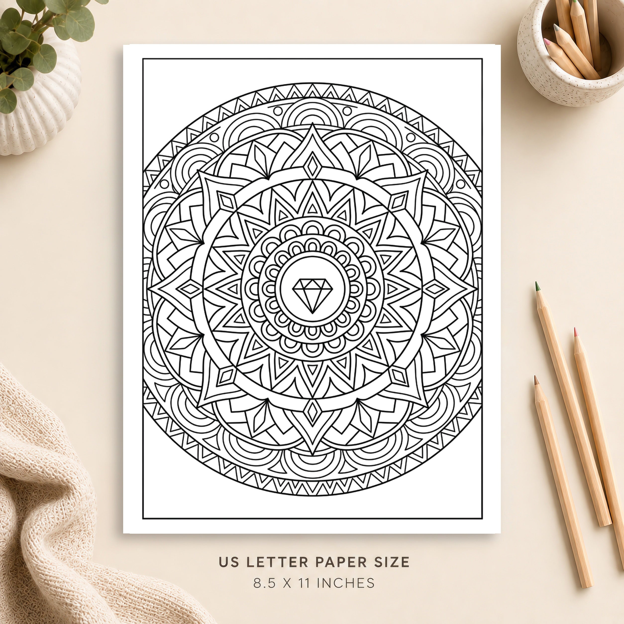 Mandala Coloring Page