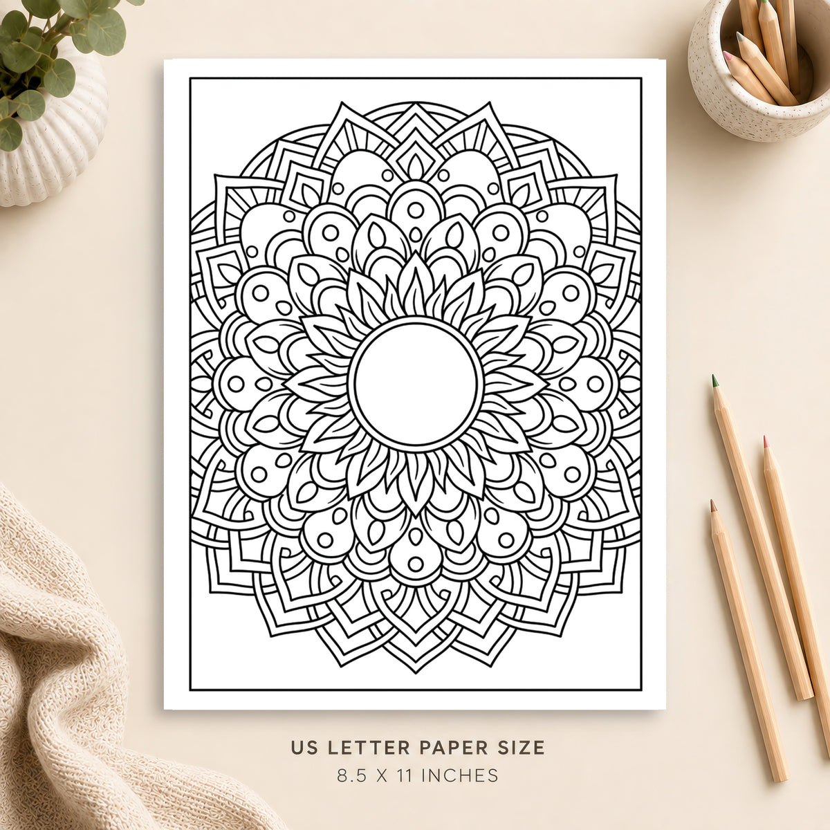 Mandala Coloring Page
