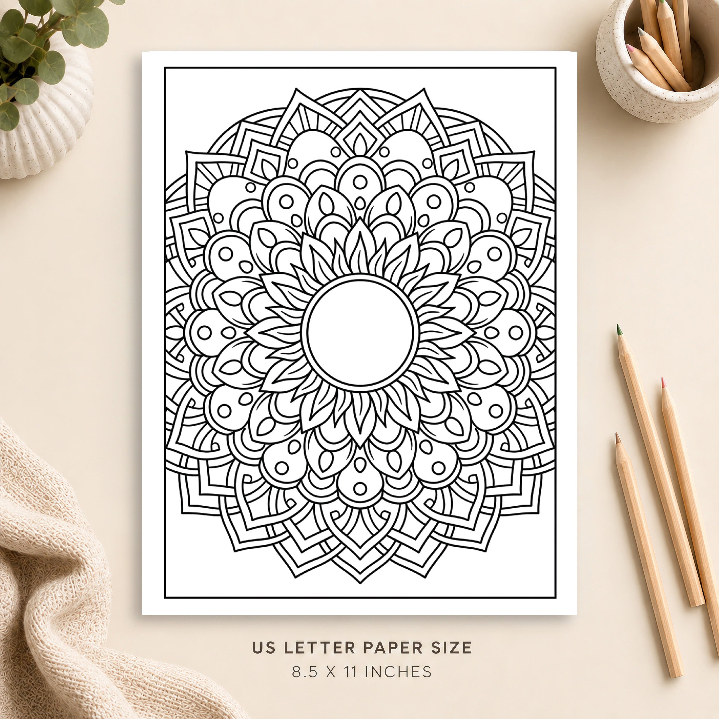 Mandala Coloring Page