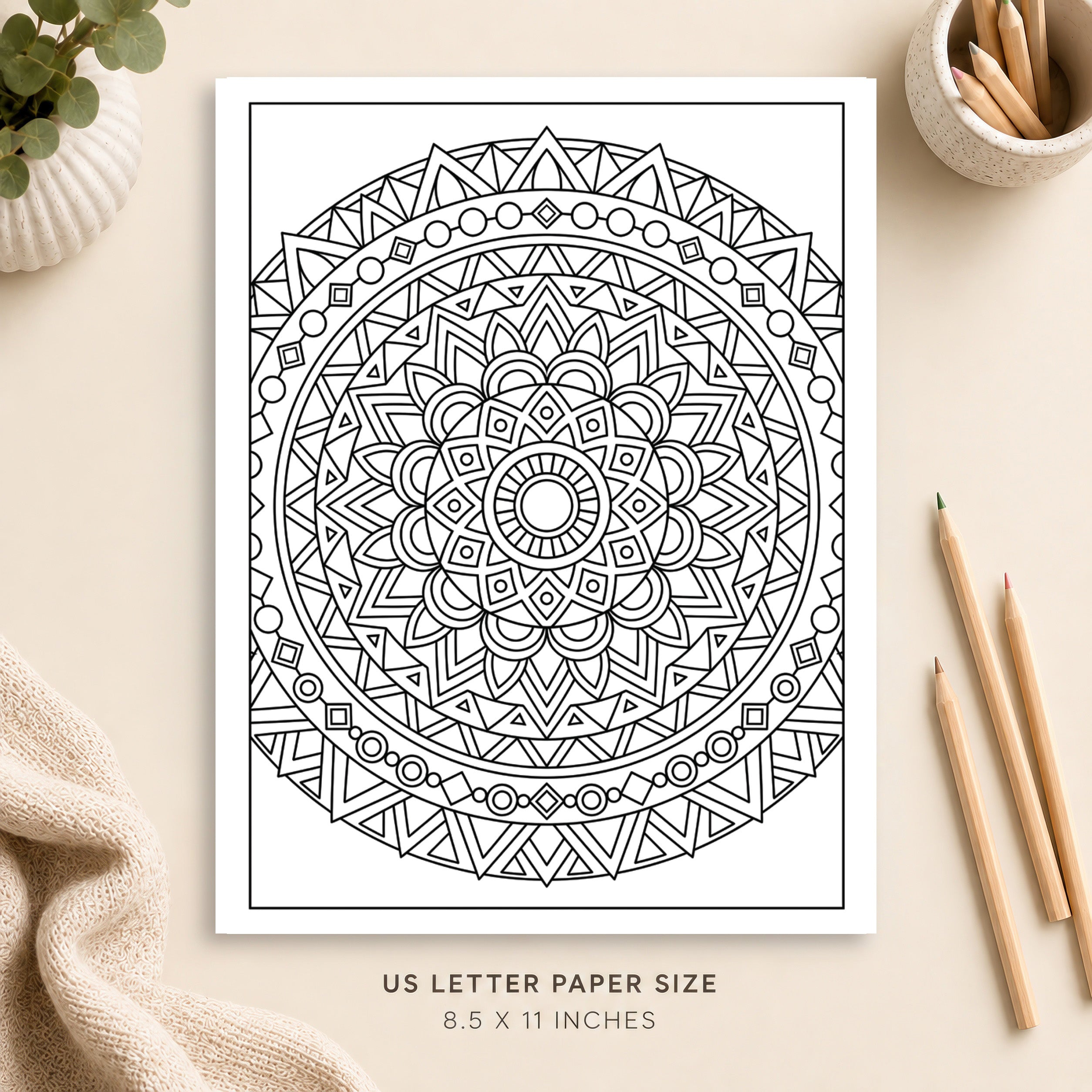 Mandala Coloring Page