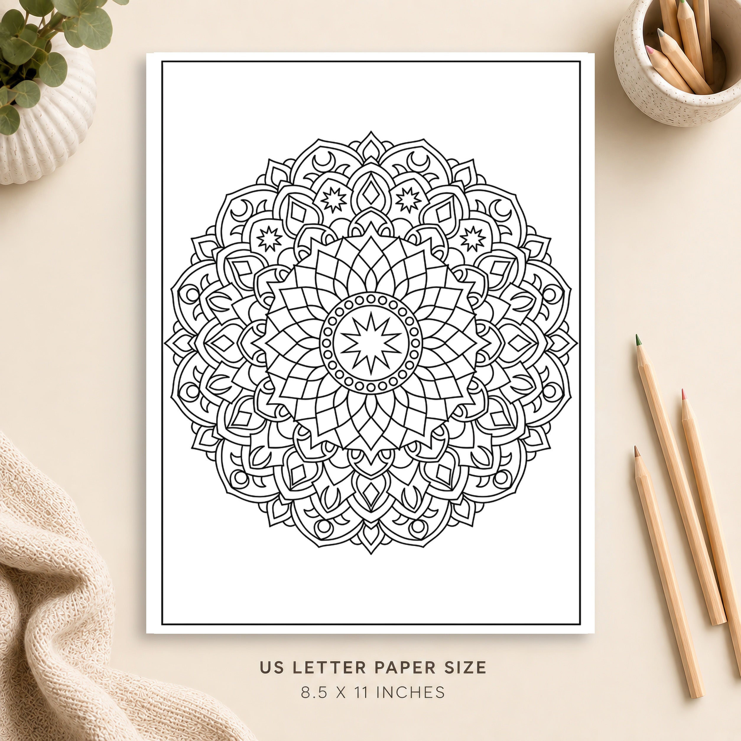Mandala Coloring Page