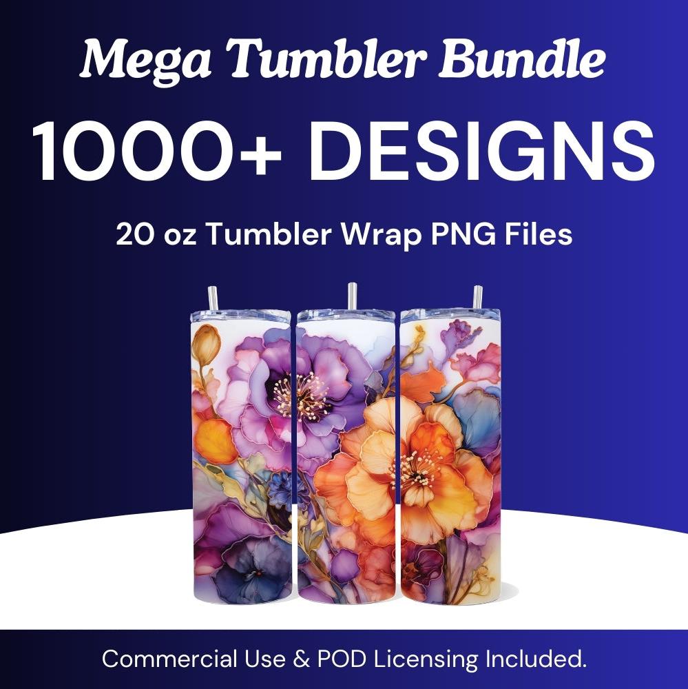 52 Bundles in 1 | Mega Tumbler 20 oz Wrap Bundle PNG